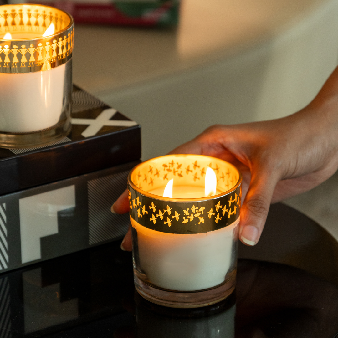 Enchante Candle - Dil Se Saffron Silk (Set of 3)