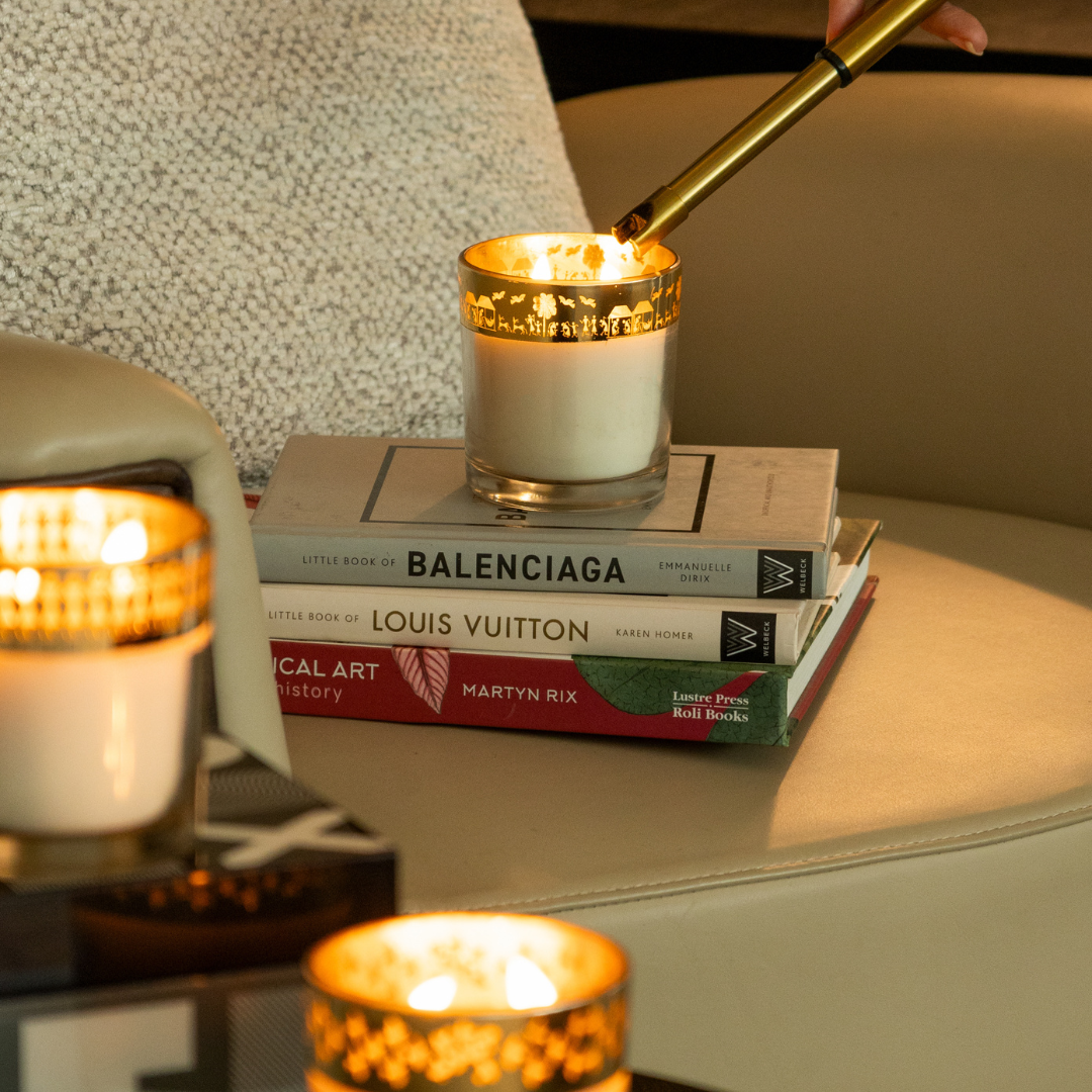 Enchante Candle - Dil Se (Saffron Silk - Lifestyle)