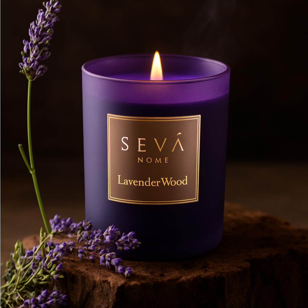 Signature Scented Candle - Lavender Wood - Classic
