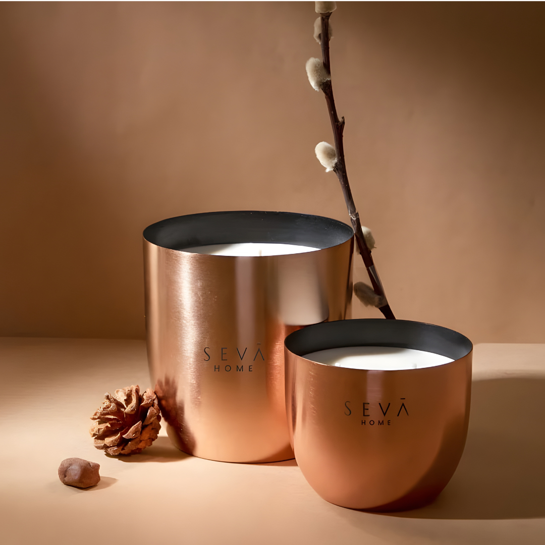 Heirloom Candle -Set Of 2 - Berries (Rose Gold)
