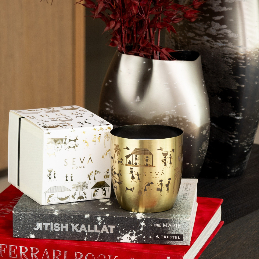 Heirloom Candle - Dil Se (Rustic Roots - Gold) - Large