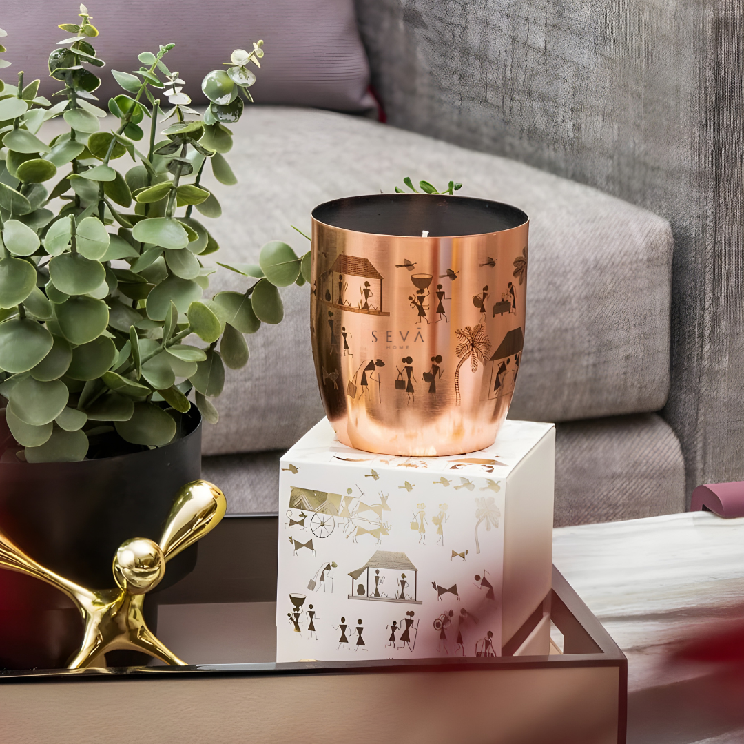 Heirloom Candle - Dil Se (Rustic Roots - Rose Gold) - Large