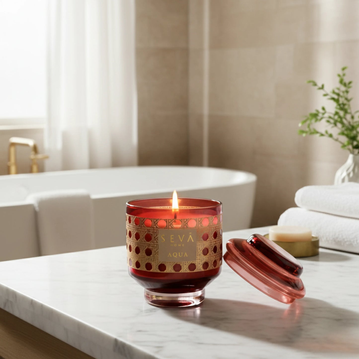 Sacred Spaces Scented Candle - Aqua