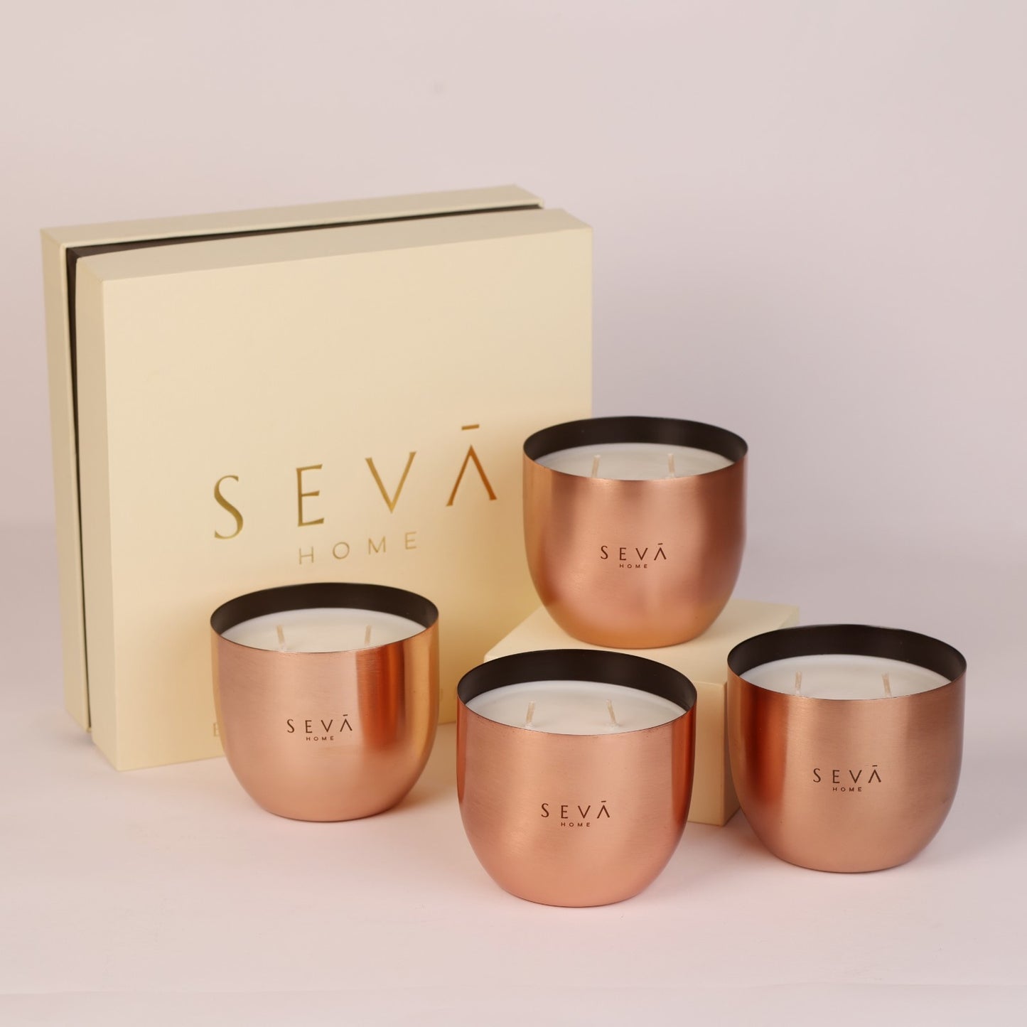 Heirloom Candle - Set Of 4 - Berries (Rose Gold)