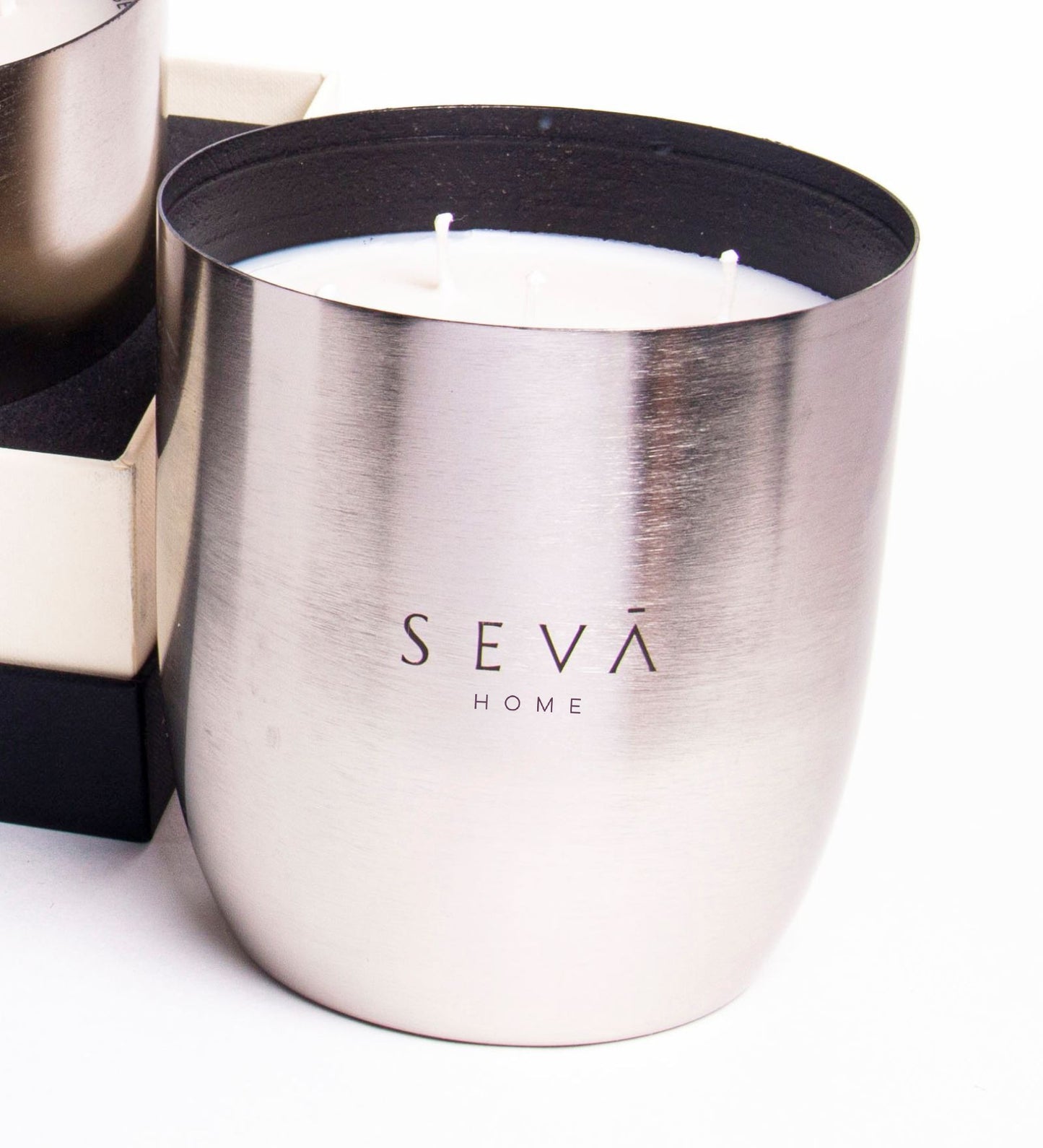Heirloom Scented Candle - Large- Aqua (Silver)