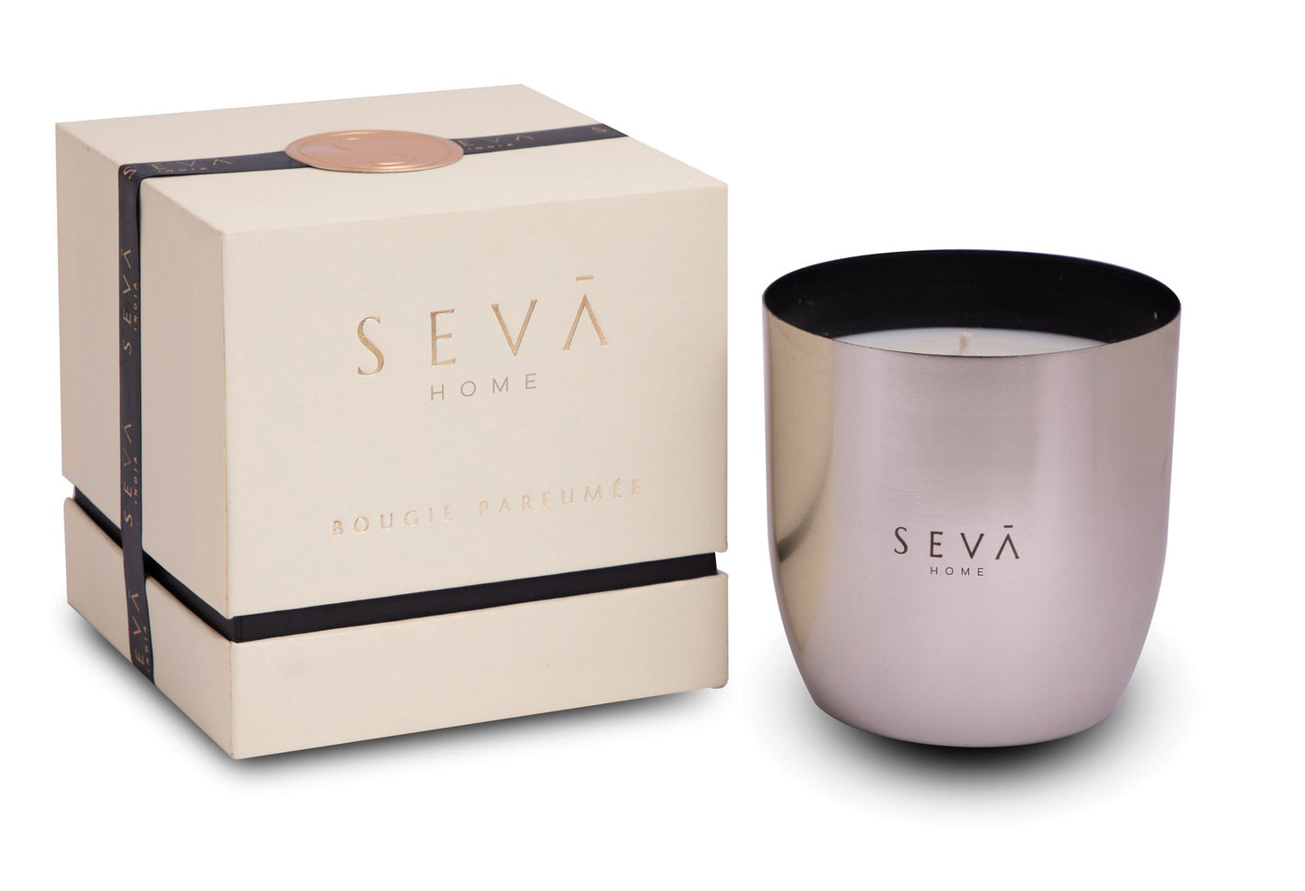 Heirloom Scented Candle - Large- Aqua (Silver)