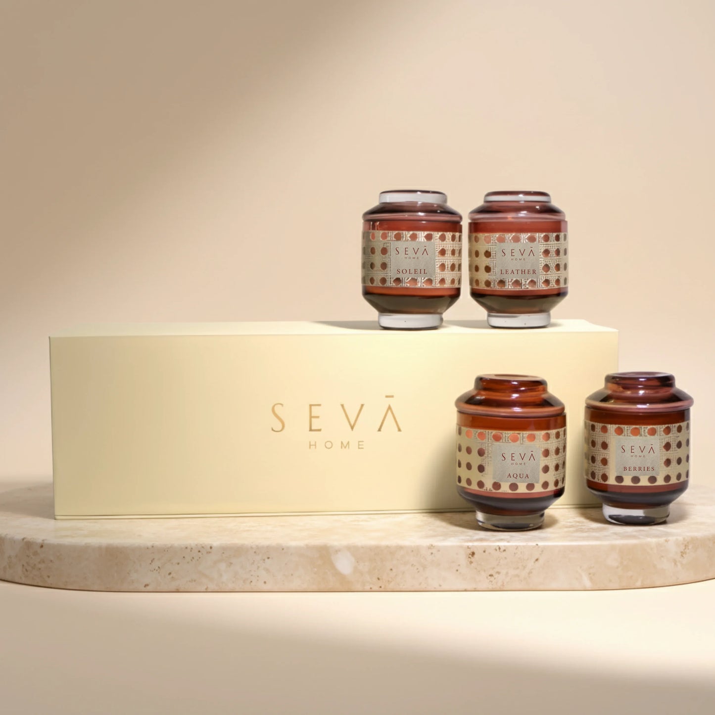 Sacred Spaces Scented Candle - Set of 4