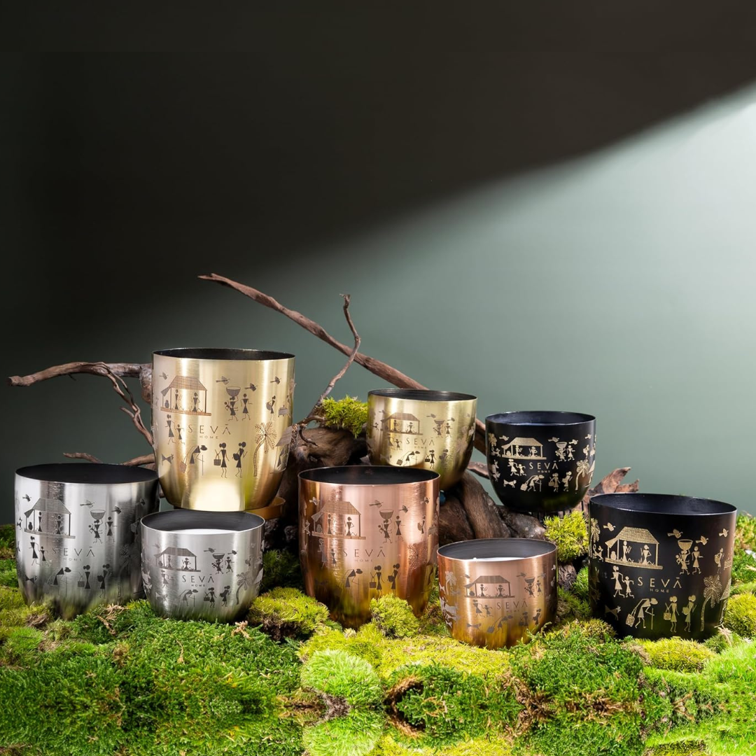 Heirloom Candle - Dil Se (Rustic Roots - Black) - Large