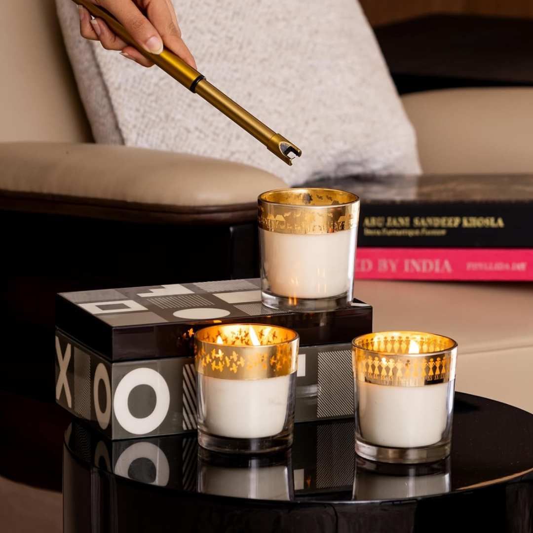 Enchante Candle - Dil Se (Saffron Silk - Birds)