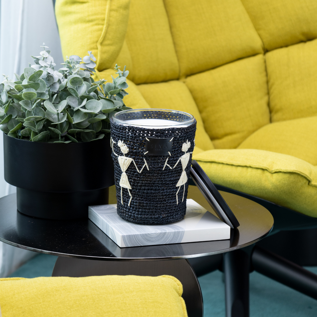 Avante Garde Candle - Dil Se - Mandarin (Black - Tall)