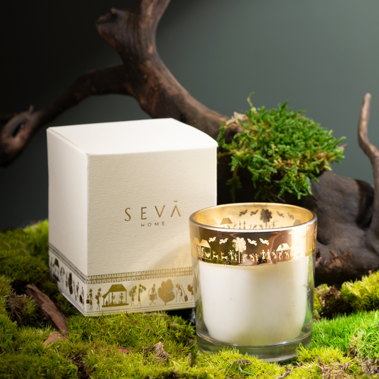 Enchante Candle - Dil Se (Saffron Silk - Lifestyle)