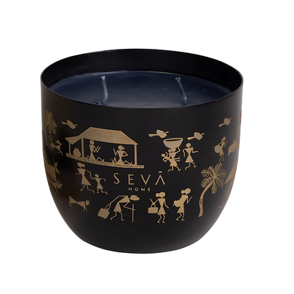 Heirloom Candle - Dil Se (Rustic Roots - Black) - Classic