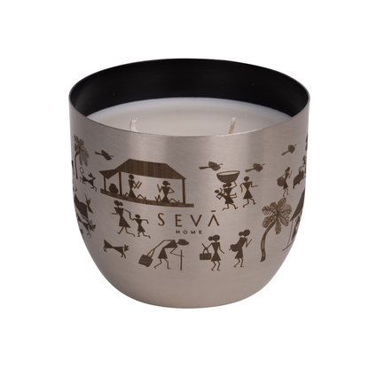 Heirloom Candle - Dil Se (Rustic Roots -Silver) -Classic