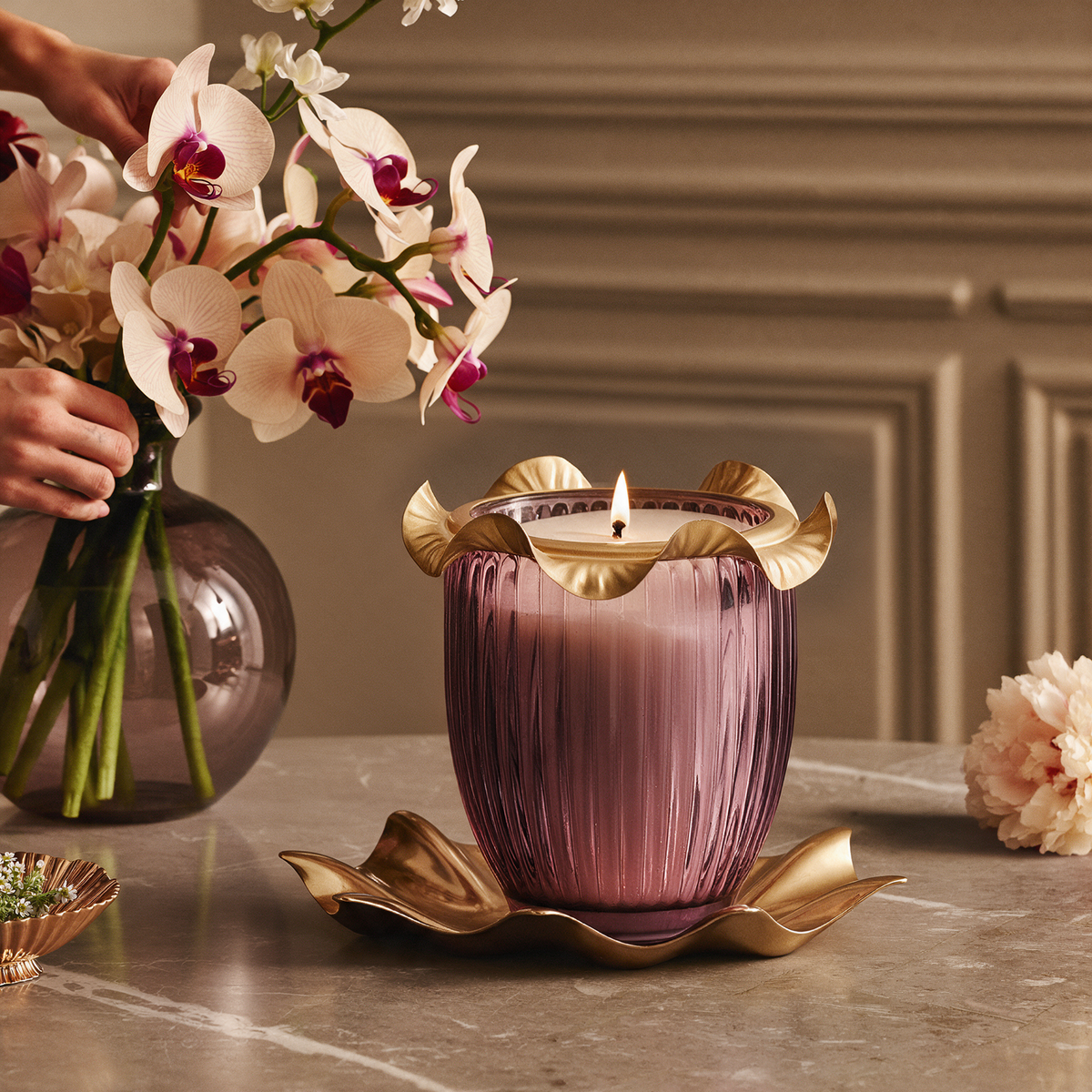Festive Scented Candle - White Blossom