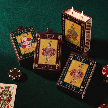 Seva Home x Suryakant Lokhande The Playing Cards Edit – Set of 4