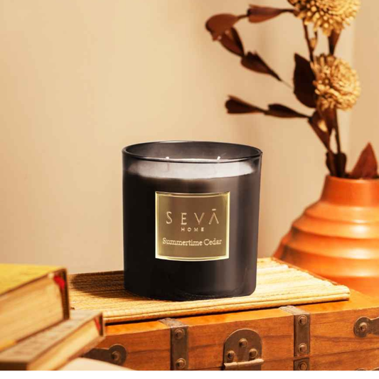 Signature Scented Candle - Summertime Cedar - Grande