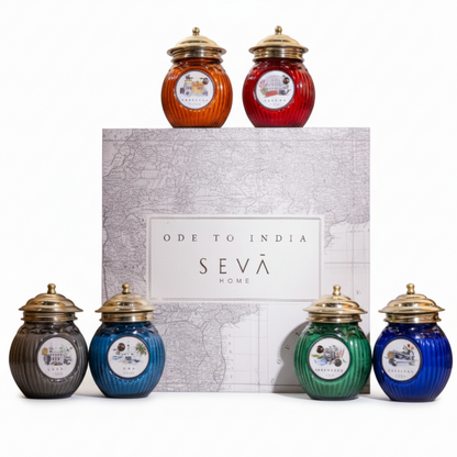 Ode to India Scented Candles Gift Set - 6 Cities
