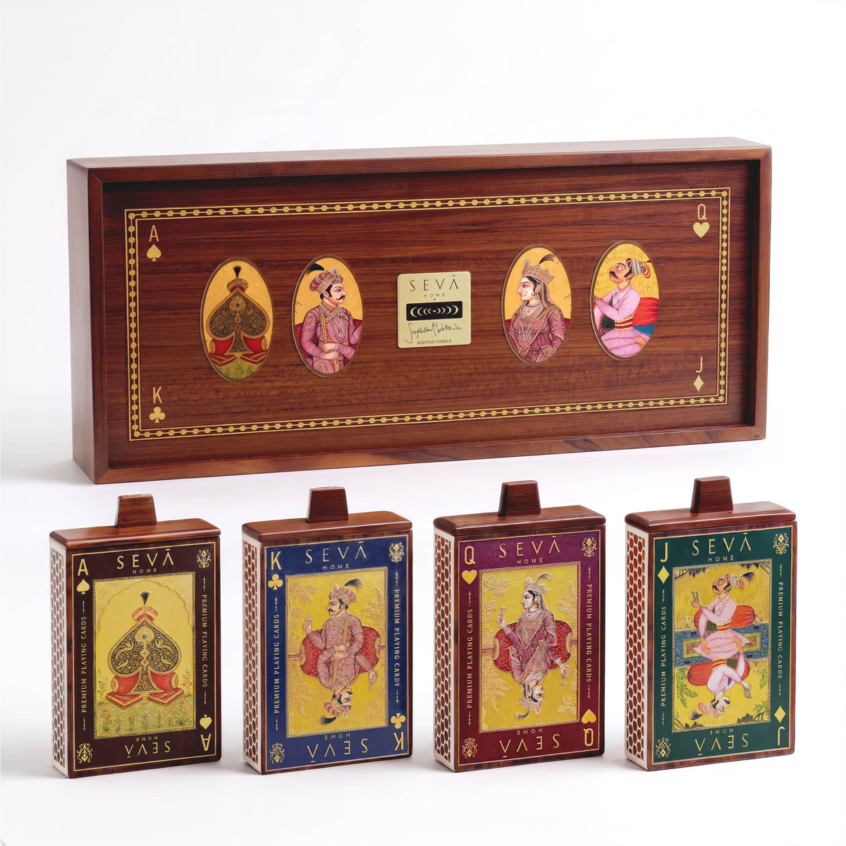 Seva Home x Suryakant Lokhande The Playing Cards Edit – Set of 4