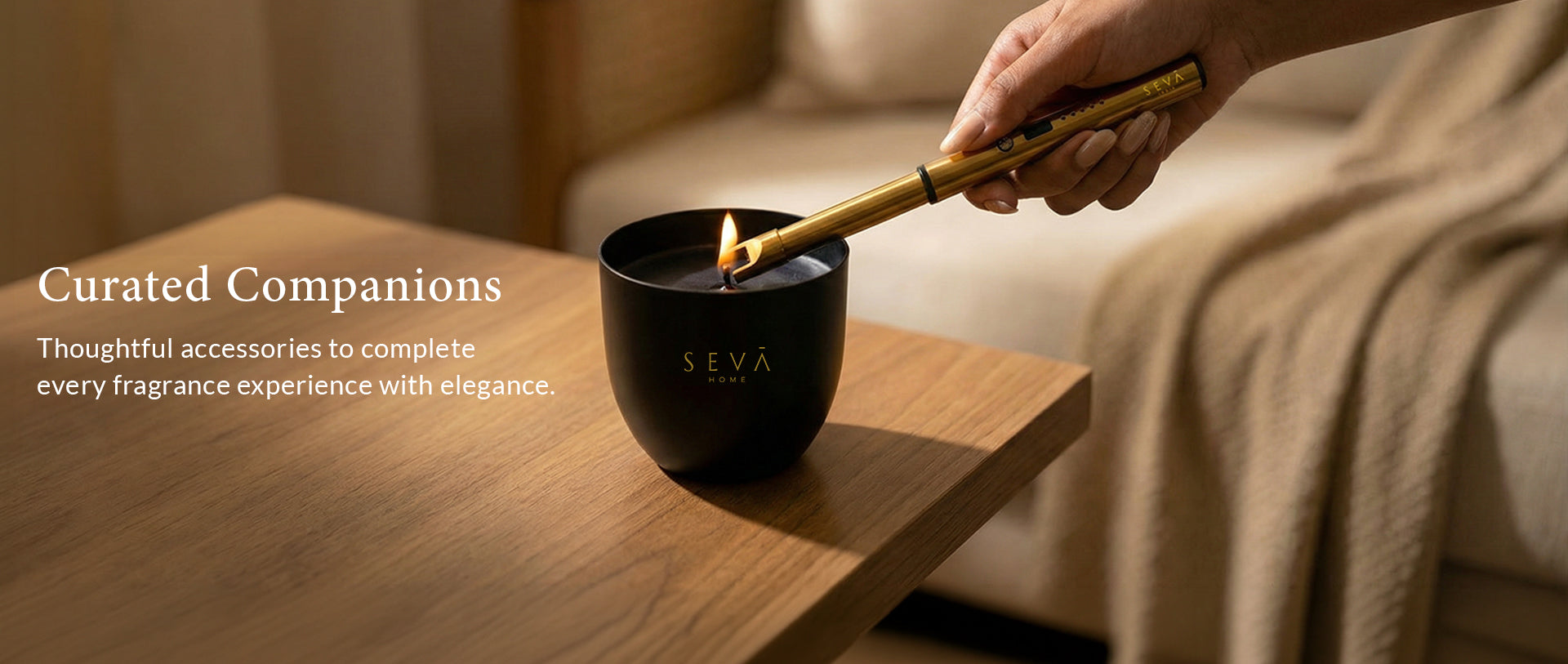 Seva Home home fragrance collection banner
