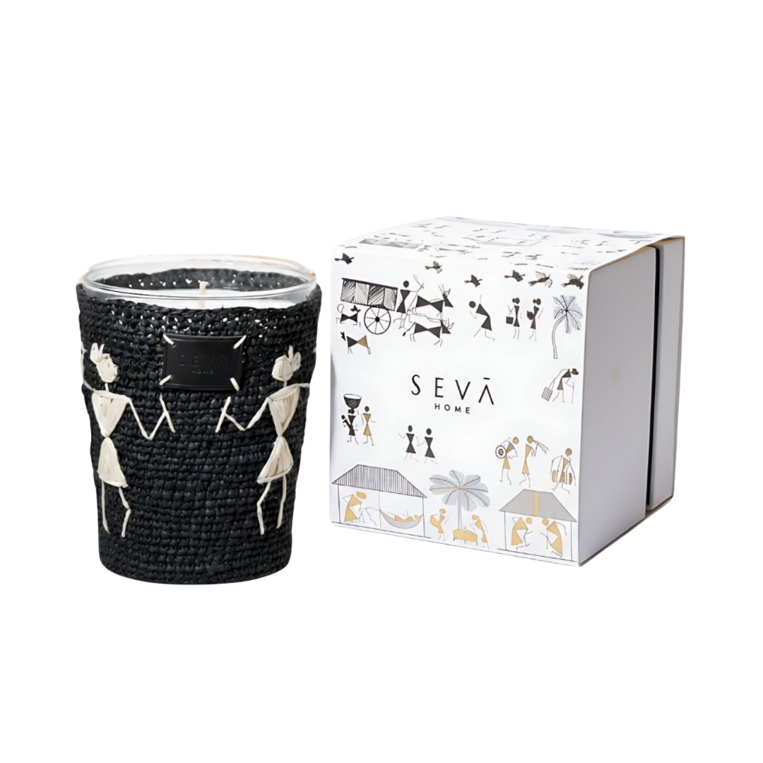 Avante Garde Candle - Dil Se - Mandarin (Black - Large)