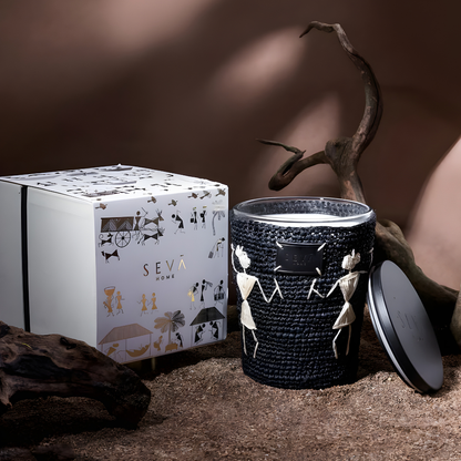 Avante Garde Candle - Dil Se - Mandarin (Black - Large)