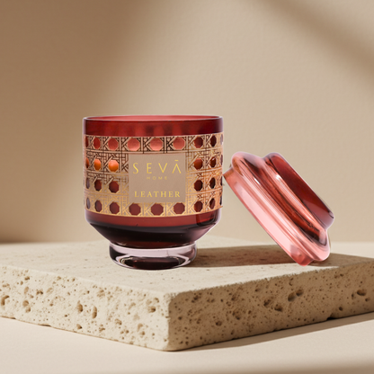 Sacred Spaces Scented Candle - Leather