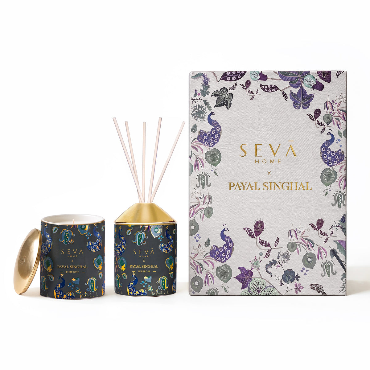 Seva X PS Gift Set Candle + Diffuser Tuberose