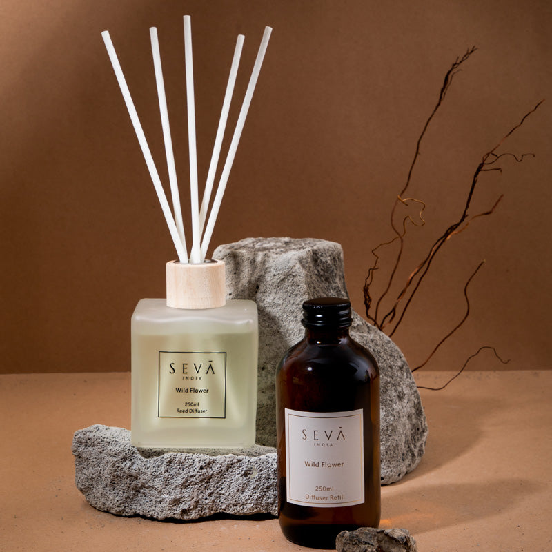Reed Diffuser Wild Flower & Refill 250 ml - Combo