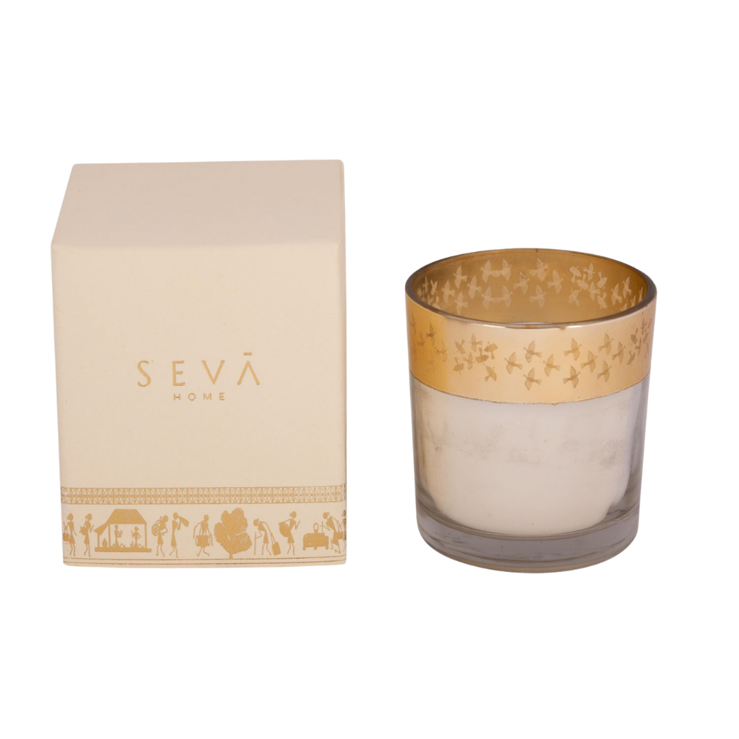 Enchante Candle - Dil Se (Saffron Silk - Birds)