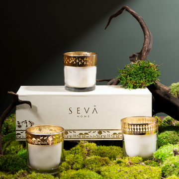 Enchante Candle - Dil Se Saffron Silk (Set of 3)