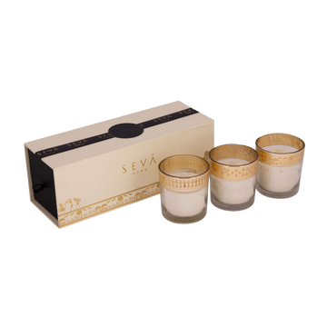 Enchante Candle - Dil Se Saffron Silk (Set of 3)