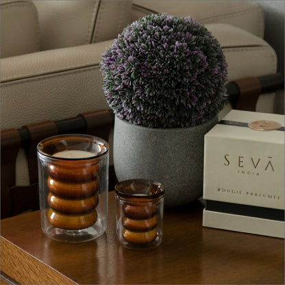Luxe Candle - Set of 2 - Leather