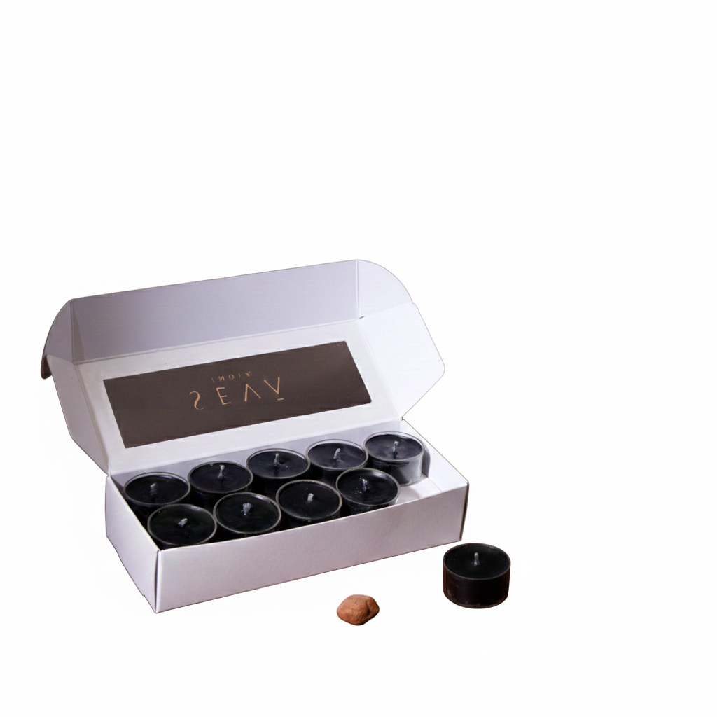 Tea Lights - Noir (Set of 20)