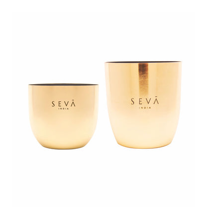 Heirloom Candle -Set Of 2 - Bloom (Gold)