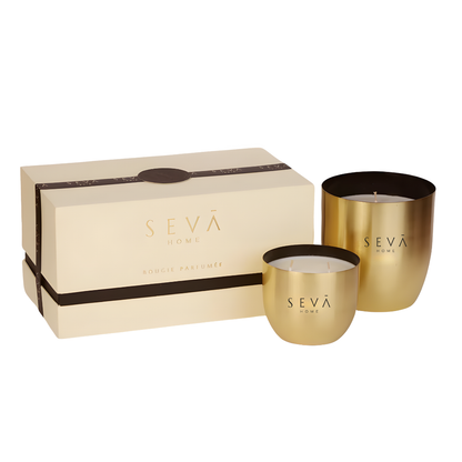 Heirloom Candle -Set Of 2 - Bloom (Gold)