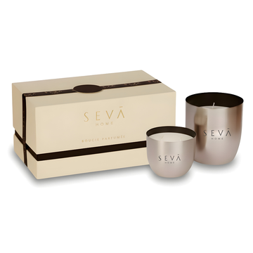 Heirloom Candle -Set Of 2 - Aqua (Silver)