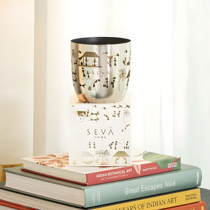 Heirloom Candle - Dil Se (Rustic Roots - Silver) - Large