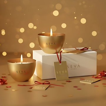 Heirloom Mini Scented Candle - Set of 2 (Gold)