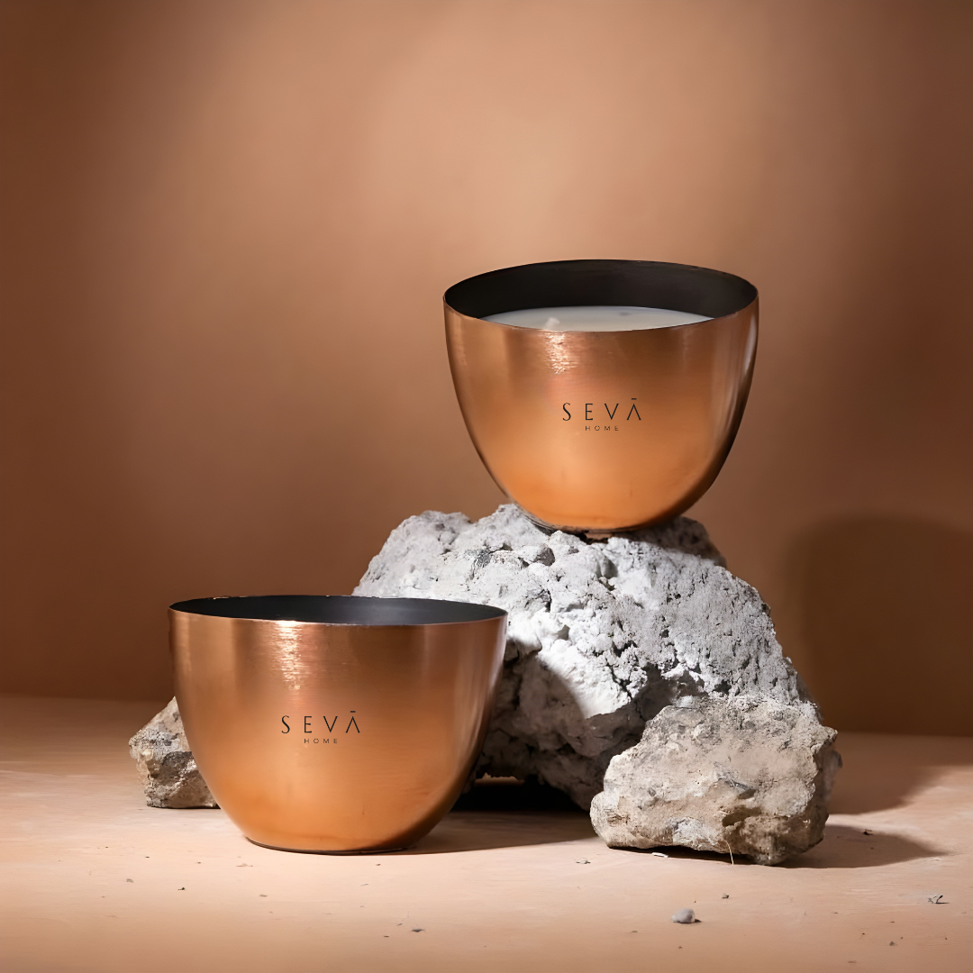 Heirloom Mini Scented Candle - Set of 2 (Rose gold)