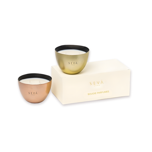 Heirloom Mini Scented Candle - Set of 2 (Gold + Rosegold)
