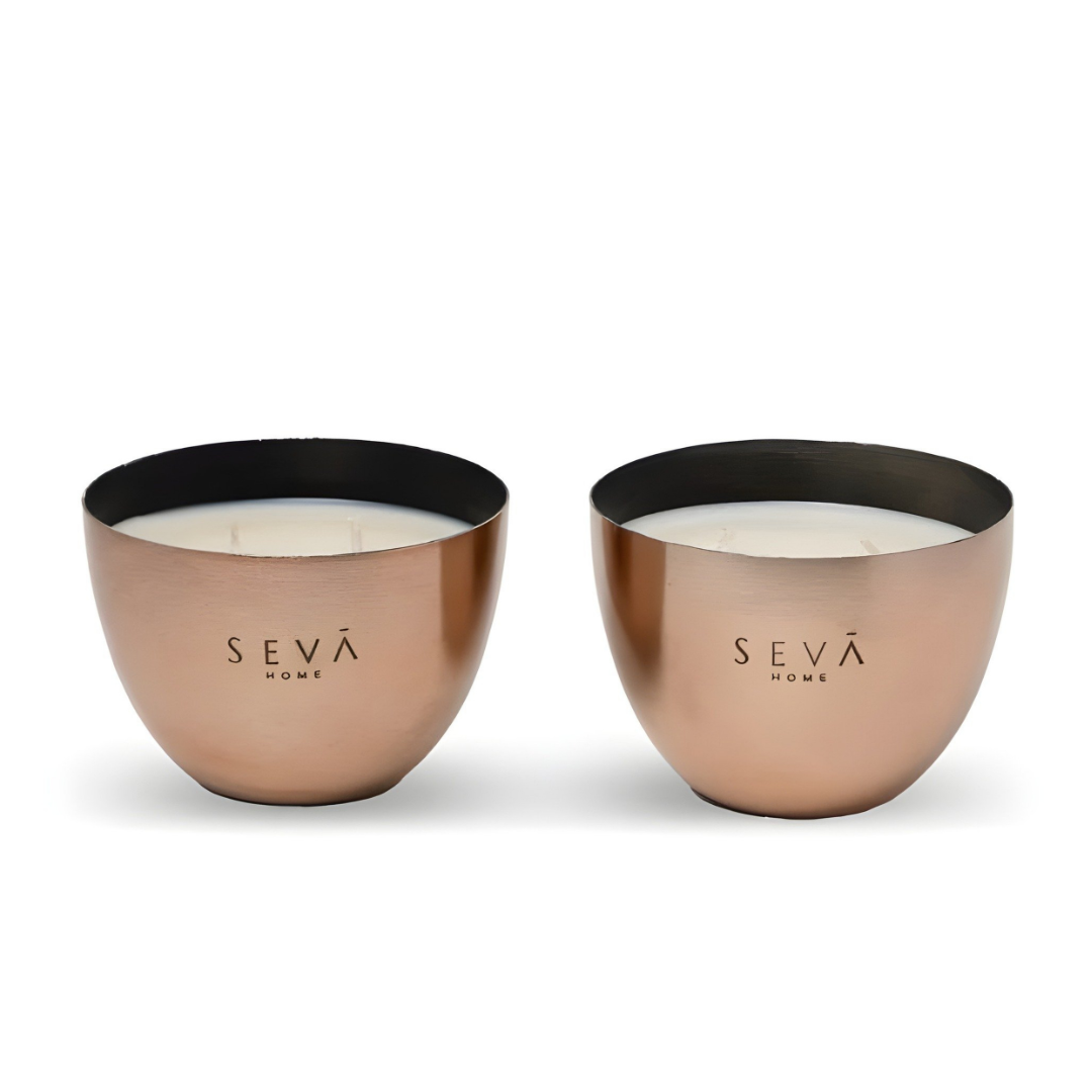 Heirloom Mini Scented Candle - Set of 2 (Rose gold)
