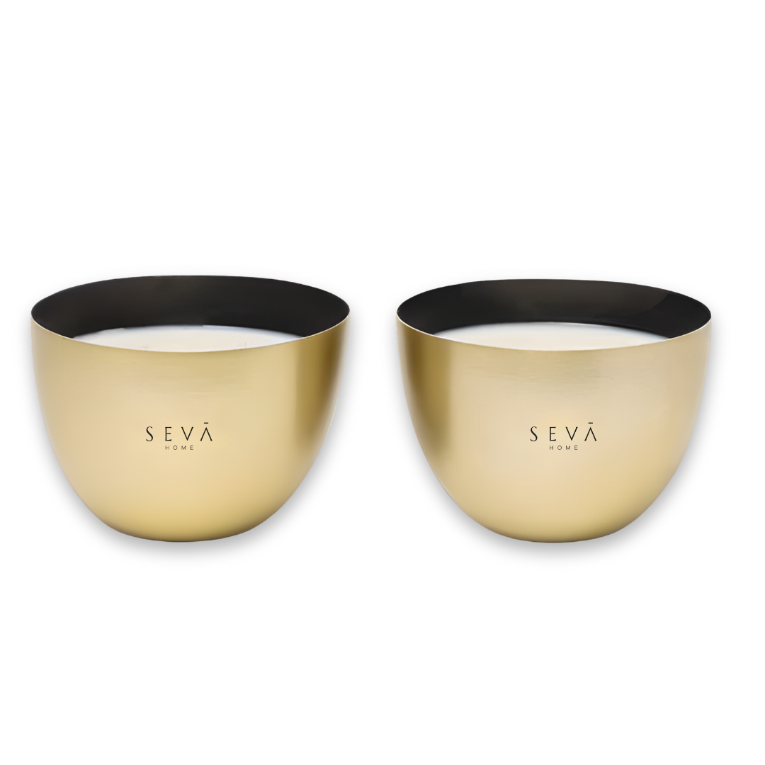 Heirloom Mini Scented Candle - Set of 2 (Gold + Rosegold)