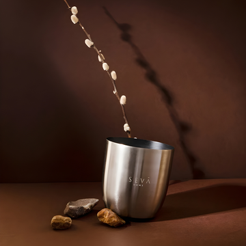 Heirloom Scented Candle - Large- Aqua (Silver)