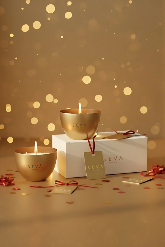 Heirloom Mini Candle - Set of 2 (Gold + Gold)