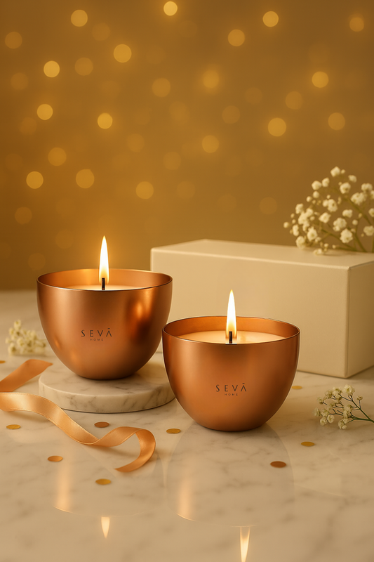 Heirloom Mini Candle - Set of 2 (Rosegold + Rosegold)