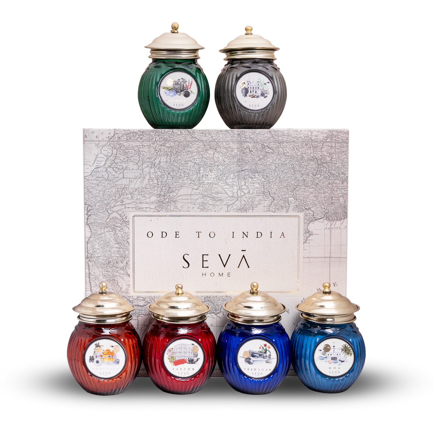 Ode to India Scented Candles Gift Set - 6 Cities