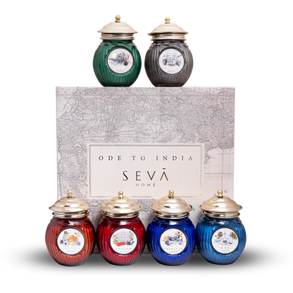 Ode to India Scented Candles Gift Set - 6 Cities