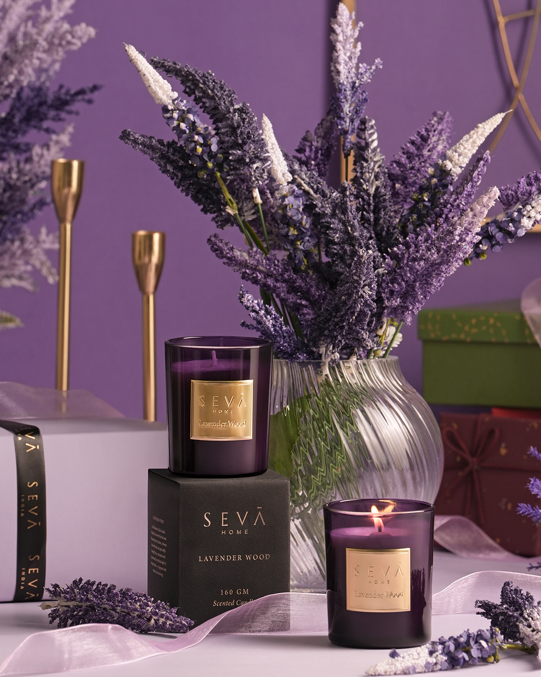 Signature Scented Candle - Lavender Wood - Classic