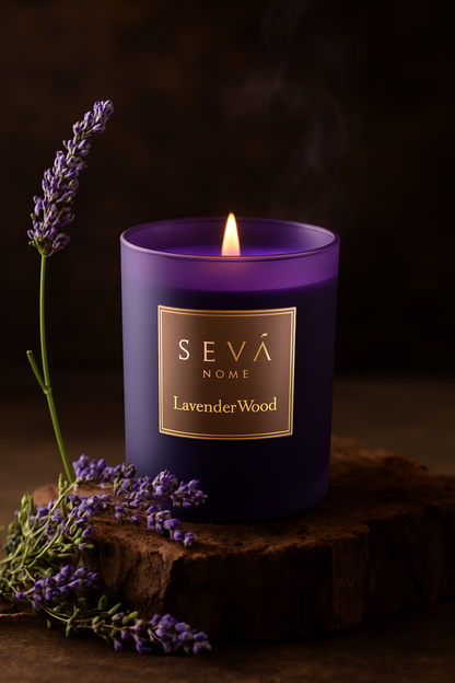 Signature Scented Candle - Lavender Wood - Classic
