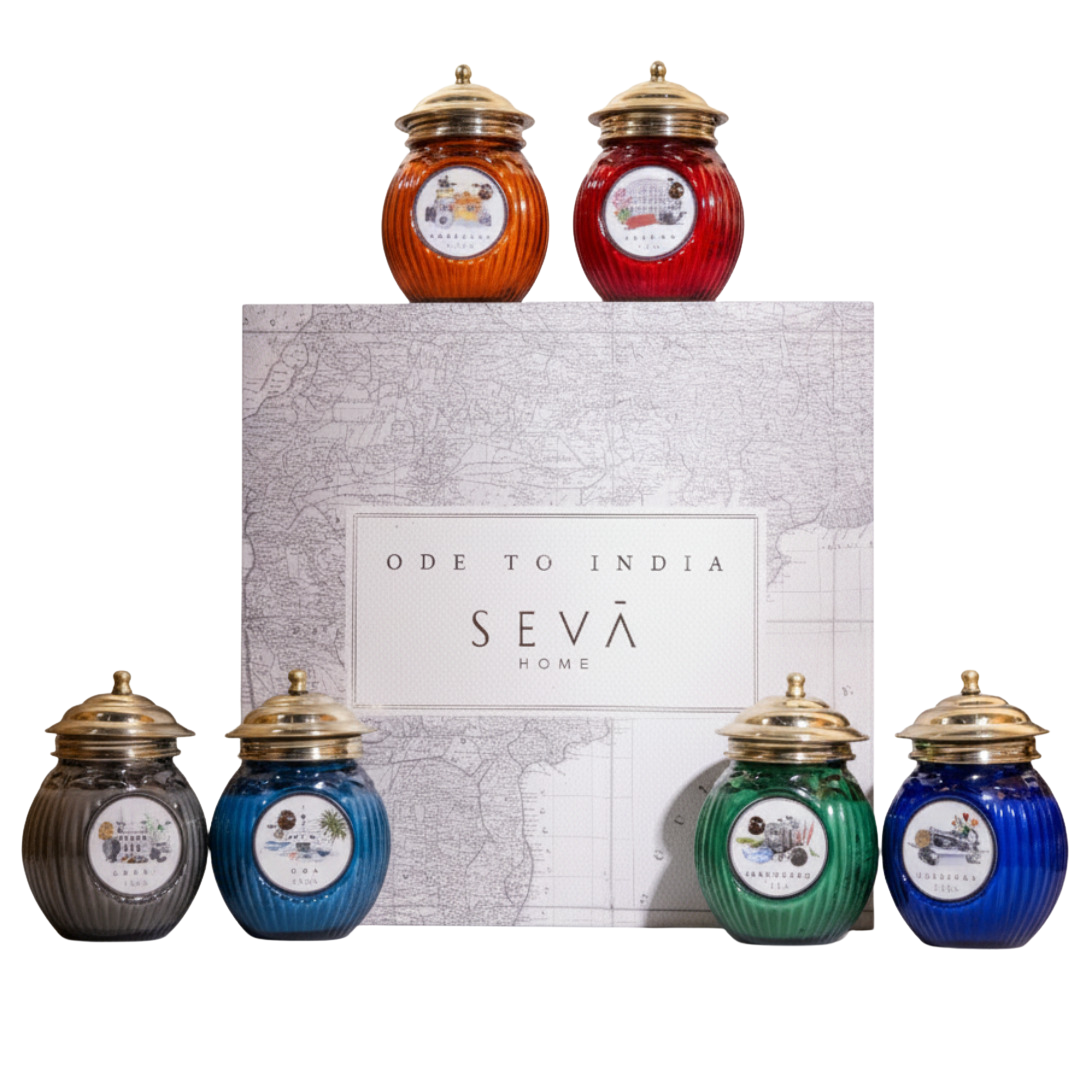 Ode to India Scented Candles Gift Set - 6 Cities